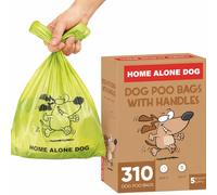 Dog Poo Bags with Handles - Easy Tie, Leakproof, Strong, 310 Bags | Dog Poop Bags With Handles Long Scented Large Medium Small Dogs Puppy Doggy Thick Strong Easy Tie Open Pet Waste