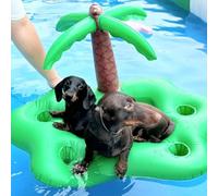Dog Pool Float Inflatable Pool Floats Raft for Small Dog Swimming Float Toys for Summer, Scratch Resistant and Durable, Easy Set Up for Pool, Lake, River Premium Comfort Pet Water Float for Outside