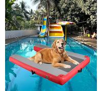 Dog Pool Ramp, Inflatable Dock Platform for Pets, Floating Pup Plank for Safe Water Access,for Inground Pools