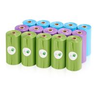 Dog Poop Bag 300 Counts 15 Rolls, Unscented Doggy Poop Bags, Leak-Proof Dog Bags for Poop, Doggie Cat Poop Bags Cats Litter, Waste Bags Puppy Trash Bags for Doggy Pets (13 x 9 Inches)