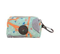 Dog Poop Bag Dispenser - 10.5 x 5 x 6 cm Poop Bag Holder, Transport Tool with Smooth Zipper, Compact Portable Pet Waste Box, A