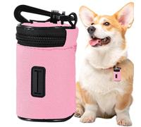 Dog Poop Bag Dispenser - Lightweight Portable Waste Holder with Clip for Travel, Parks with Treat Pouch Function, Dog Trash Bags Organizer for Walking, Hiking, Training, Everyday Use