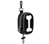 Dog Poop Bag DispenserBone Pattern Pet Poop Bag Holder Waterproof Trash Bag Dispenser for Pet Walking Training