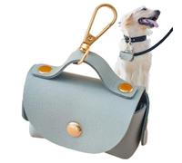 Dog Poop Bag Holder, Dog Decor Bag Donner | Reusable PU Focal Bag Holder | Noiseless Durable Dog Decorative Bag Dispenser for Parks, Camping, Communities, Pictorial Beautiful Places, Home and Travel