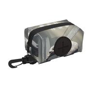 Dog Poop Bag Holder for Leash, with Clip & Velcro, Hands-Free Waste Bag Pouch for Walking Hiking, Includes Roll of Bags, Tear-Resistant & Lightweight Design The golden mammoth in the ruins