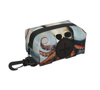 Dog Poop Bag Holder for Leash, with Clip & Velcro, Hands-Free Waste Bag Pouch for Walking Hiking, Includes Roll of Bags, Tear-Resistant & Lightweight Design Siren Surrealism