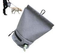 Dog Poop Bag Holder - Waterproof and Reusable, Elastic Drawstring, Doggy Poop Bag, Puppy Waste Dispenser | Dog Waste Holder for Walking, Shopping, Camping, or Picnics