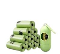 Dog Poop Bags - 120 Biodegradable Waste Bags with Adjustable Dispenser, Leak-Proof & Lavender Scented Refill Rolls for Dogs, Eco-Friendly Pet Waste Bag Set