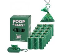 Dog Poop Bags 270 Count - Extra Strong Leak-Proof Waste Bags on 18 Rolls Eco-Friendly HDPE Material Biodegradable,Lavender scented, Easy-Tie Pet Poo Bags for All Dog Sizes (Dispenser Included)
