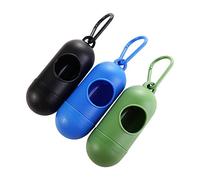 Dog Poop Bags Dispenser 3PCS Portable Dog Poop Bags Dispensers Plastic Trash Sack Case Carrier Outdoor Garbage Storag Box For Dog Pet Waste Bag Holder