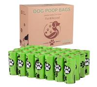 Dog Poop Bags Rolls | 450 Count 10 Micron Thick Biogradable Lavender Scented Poop Bags for Dogs | Leak Proof Doggie Puppy Pet Dogs Trash Waste Bags