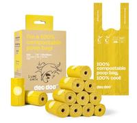Dog Poop Bags Rolls with Handles 144Counts Compostable Dog Waste Bags for Dogs Leak Proof Extra Thick Waste Bags for Walking Doggy