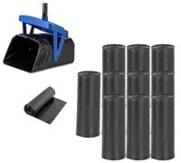 Dog Poop Bags Unscented Standard Extra Thick Waste Bag Refill Rolls For Dogs Black,10 Rolls (200 Bags)