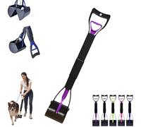 Dog poop cleaner, 32-inch dog poop shovel, non-bendable folding long-handled pet poop picker, 80cm long-handled walking poop remover for cleaning up dog poop or garden litter.