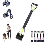 Dog poop cleaner, 32-inch dog poop shovel, non-bendable folding long-handled pet poop picker, 80cm long-handled walking poop remover for cleaning up dog poop or garden litter.