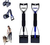 Dog poop cleaner, 32-inch dog poop shovel, non-bendable folding long-handled pet poop picker, 80cm long-handled walking poop remover for cleaning up dog poop or garden litter.