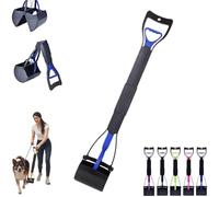 Dog poop cleaner, 32-inch dog poop shovel, non-bendable folding long-handled pet poop picker, 80cm long-handled walking poop remover for cleaning up dog poop or garden litter.