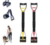 Dog poop cleaner, 32-inch dog poop shovel, non-bendable folding long-handled pet poop picker, 80cm long-handled walking poop remover for cleaning up dog poop or garden litter.