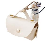 Dog Poop Donor, Poop Bag Dispenser | Reusable PU Infrastructure, Park, Camp, Community, Pictorial Place, Home, Travel Buckle Safe Dog Decorative Bag Dispenser