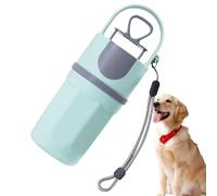 Dog Poop Picker with Bag, Portable Pet Waste Scooper, No-Touch Pickup Odor- Design for Small, Medium and Large Dogs, 2.56x2.56x8.27inches Ideal for Walking or Traveling