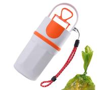 Dog Poop Picker with Bag, Portable Pet Waste Scooper, No-Touch Pickup Odor- Design for Small, Medium and Large Dogs, 2.56x2.56x8.27inches Ideal for Walking or Traveling