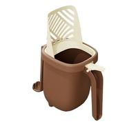 Dog Poop Scoop with Holder - Hanging Litter Scoop, Trash Bag Organizer, Durable Pet Toilet Cleaning Tool | Dog Cat Hamster Chicken