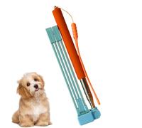 Dog Poop Scooper - 8 Inch Telescopic Poo Scooper | ABS Pet Scoop - Collapsible Heavy Duty Waste Bin with Stainless Steel Handle and Garbage Bags for Cleaning and Dirt in the Lawn