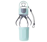 Dog Poop Scooper with Bag Dispenser | Portable Poop Picker Outdoor Puppy Scooper - Small Medium and Large Dogs No Odor Waste Grabber Tool for Camping, Traveling, Training