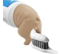 Dog Poop Toothpaste Topper - Fun Animal Toothpaste Topper, Functional Toothpaste Squeezer for Pet Owners | Self Closing Design Silicone Lid for Brushing, Dog Butt Toothpaste Dispenser