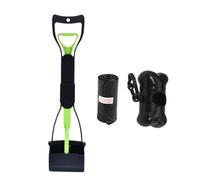 Dog Pooper Scooper,Foldable Poop Scoop for Dogs,Folding Jaws for Dogs, Large Capacity Dog Poop Clip with Comfortable Grip Poop Clip for Walking DogsFoldable Long Handle Waste Scooper (B,60CM)