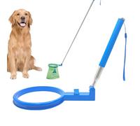 Dog Pooper Scooper - Long Handled Dog Holder, Walking Poop Picker | Portable Lightweight Pet Waste Removal Tool, Foldable Extendable Easy Pick Up Stainless Steel For Walks Cleanup Convenience