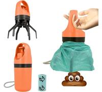 Dog Pooper Scooper, Portable pooper scooper with bag attachment, No Touch for Small Medium Large Dogs