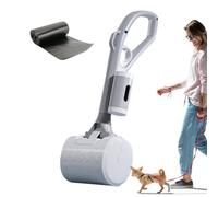 Dog Pooper Scooper - Sturdy Long-Handle Poop Scoop for Pets | Multi-Functional Waste Picker for Small Dogs and Cats | Portable Cleaning Tool for Grass, Backyard, Playground, Travel, Outdoor Use