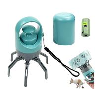 Dog Pooper Scooper - Waste Picker Cleaner Tool, Compact Design Pet Tidying Device With Pocket Fastening Holder System | Ideal Choice For Easy Hygienic Outdoor Walking In The Garden. Use For He