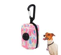 Dog Poops Bag Holder, Dog Poop Bags Dispenser, Unscented Puppy Waste Bags, with Dispensers and Clips, Unscented, 15 Count (Pack of 20), for Pet Wastes