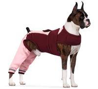 Dog Post Surgery Body Suit, Operation Recovery Suit Female Dog Anti Licking Sleeve Alternative to The Traditional Elizabethan Collar Providing Protection without Restricting Movement(Pink, 2XL)