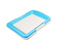 Dog Potty, Square Pet Training Toilet, Mesh Dog Toilet with Sturdy Removable Tray, Pott Trainer Puppy Pee Pad for Small Medium Large Dogs Non Skid Feet(Blue,47cm)