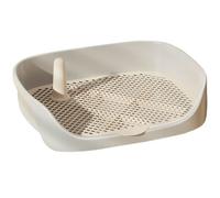 Dog Potty Tray, 16" Removable Training Toilet with High Walls, Washable Plastic Base for Puppies(White)