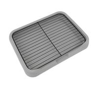 Dog Potty Tray, 46 x 35 x 5 cm PP Plastic Grey Puppy Training Pad with Removable Mesh for Small Medium Dogs Indoor Outdoor Use