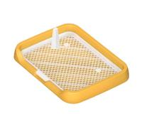 Dog Potty Tray - 47x36x5.5cm ABS PP Indoor Puppy Training Pad, Sturdy Feet Protection, Easy Filter Insert | Apartment Dog Toilet Tray for Small Medium Dogs Clean Hygienic Convenient Use