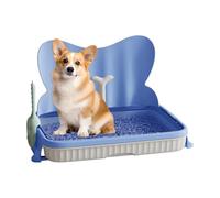 Dog Potty Tray for Indoor Use, Dog Potty for Indoor Use, Dog Bath with Splash Wall - Strong Durable Peeing Station, Multifunctional Dog Potty Training Tray, Dog Potty