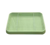 Dog Potty Tray, Portable Dog Pee Pads Holder, Mesh Training Toilets with Carrying Handle, Indoor Wee Pott Pan for Small Size Dogs High Polish Finish(Green)