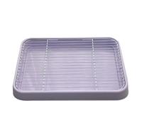 Dog Potty Tray, Portable Dog Pee Pads Holder, Mesh Training Toilets with Carrying Handle, Indoor Wee Pott Pan for Small Size Dogs High Polish Finish(Purple)