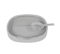 Dog Potty Tray, Puppy Training Toilet with Open Layout, Prevents Stepping on Poop and Cultivates Great Habits, PP Stainless Steel Design, Easy to Clean for Small and Medium Dogs