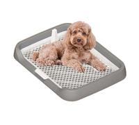Dog Potty Tray - Reusable Mesh Grid Toilet, Flat Pee Holder, Removable Column Design, Easy Clean Training Tray | Portable Potted Toilet