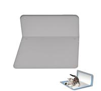 Dog Potty Tray - Silicone 89 x 65 x 0.5 cm Foldable L-Shaped | Non-Spill Non-stick Toilet Tray for Pets Small Dogs, Cats, Rabbits, Indoor Travel