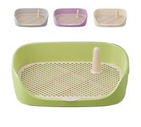 Dog Potty with Protective Wall - Portable Dog Potty for Small Dogs, Indoor and Outdoor Dog Bath | Dog Potty with High Walls to Prevent Spills, Int Litter