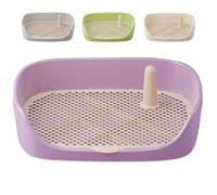 Dog Potty with Protective Wall - Portable Dog Potty for Small Dogs, Indoor and Outdoor Dog Bath | Dog Potty with High Walls to Prevent Spills, Int Litter
