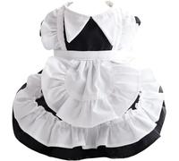 Dog Princess Dresses for Small Dogs Clothes Maid Costume Pet Girl Cute Coat Outfits Fall Costumes -Maid||Medium