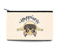 Dog Printed Zip Canvas Pouch Makeup Bag Make Up Bag, Cosmetic Travel Bag,Toiletry Bag,Organizer Bags,Toiletry Bags, Bride Bridesmaid Bag,Pencil Bag,Wash Bag,Coin Purse (Dog Happiness)